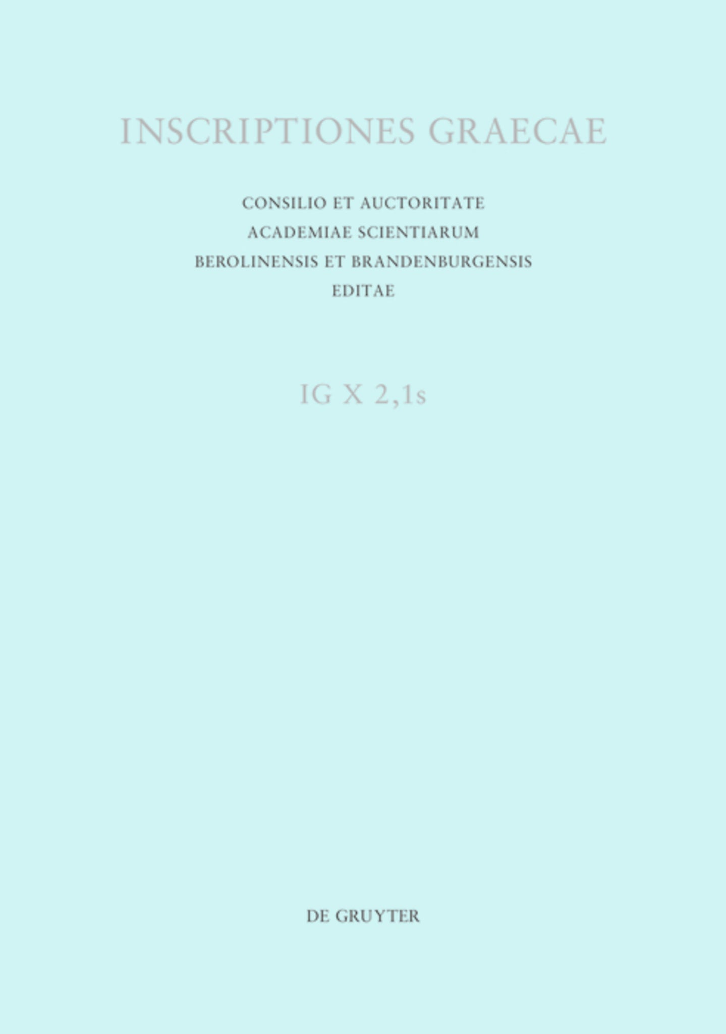 Inscriptiones Thessalonicae et viciniae