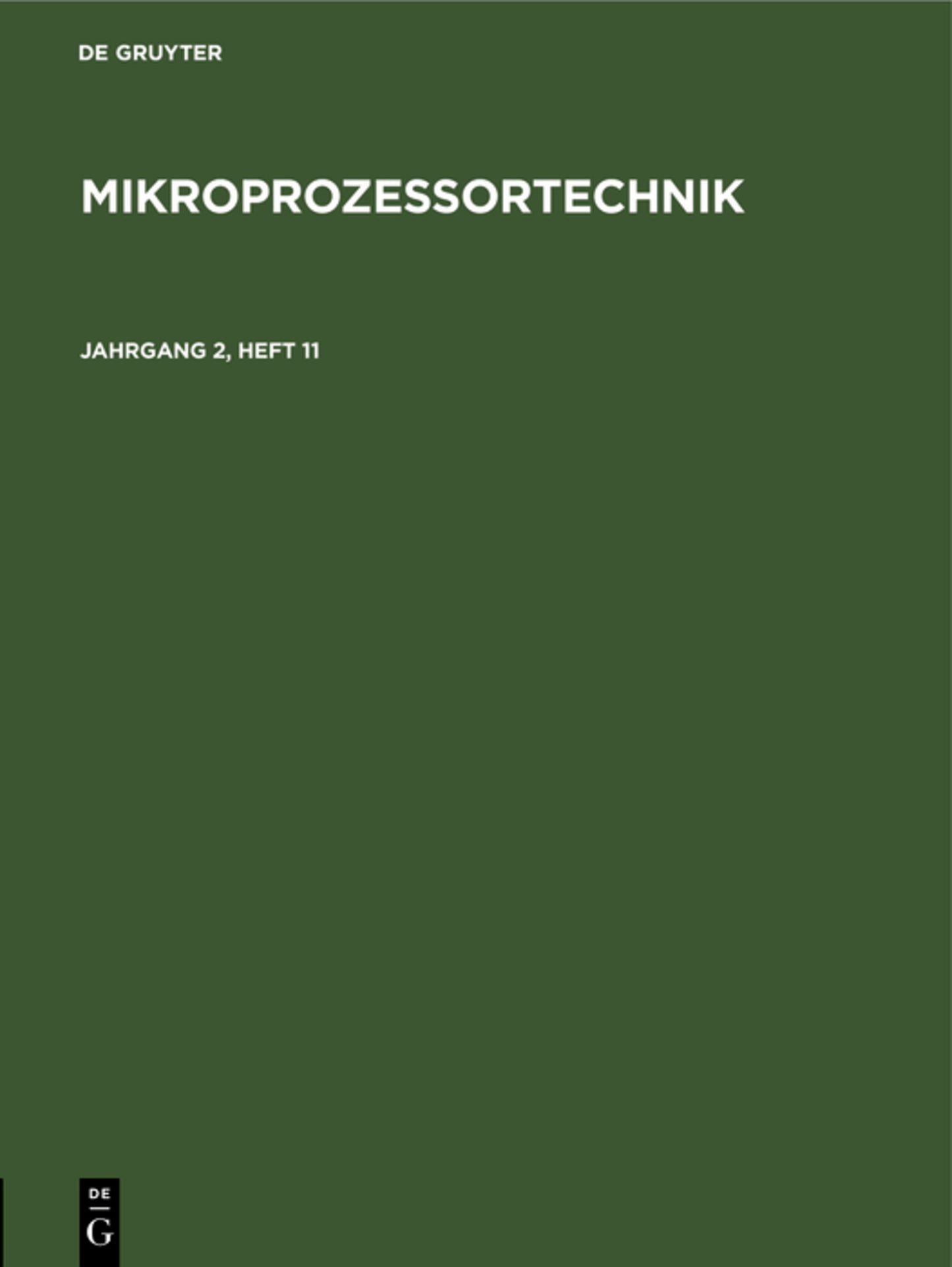 MP. Jahrgang 2, Heft 11