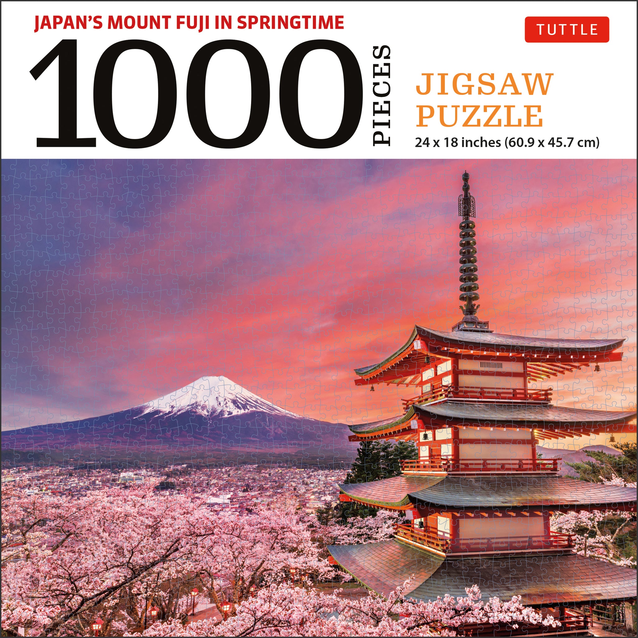 Cover image for Japan's Mount Fuji in Springtime- 1000 Piece Jigsaw Puzzle ISBN 9780804853361
