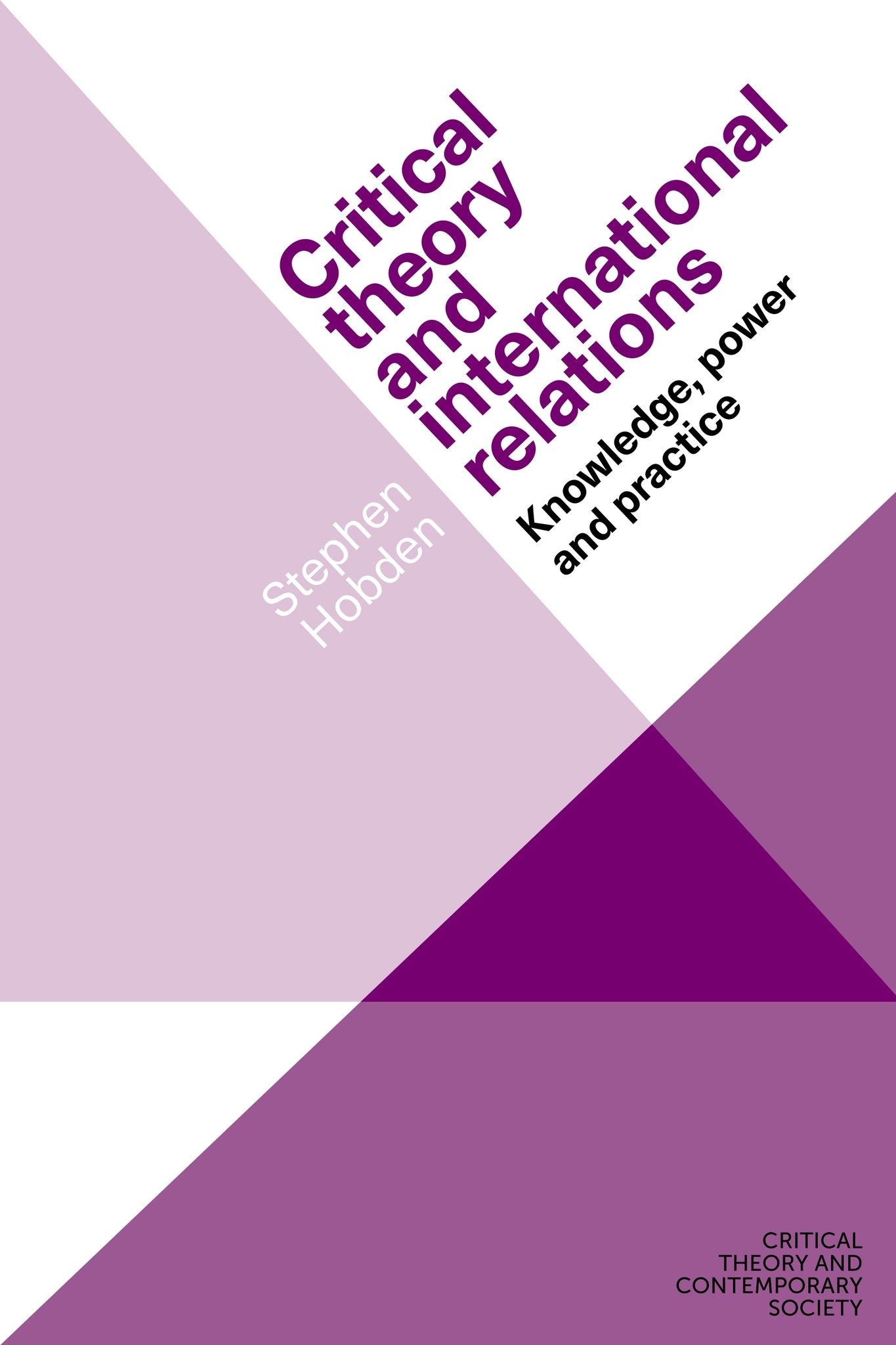 Cover image for Critical theory and international relations ISBN 9781526131959