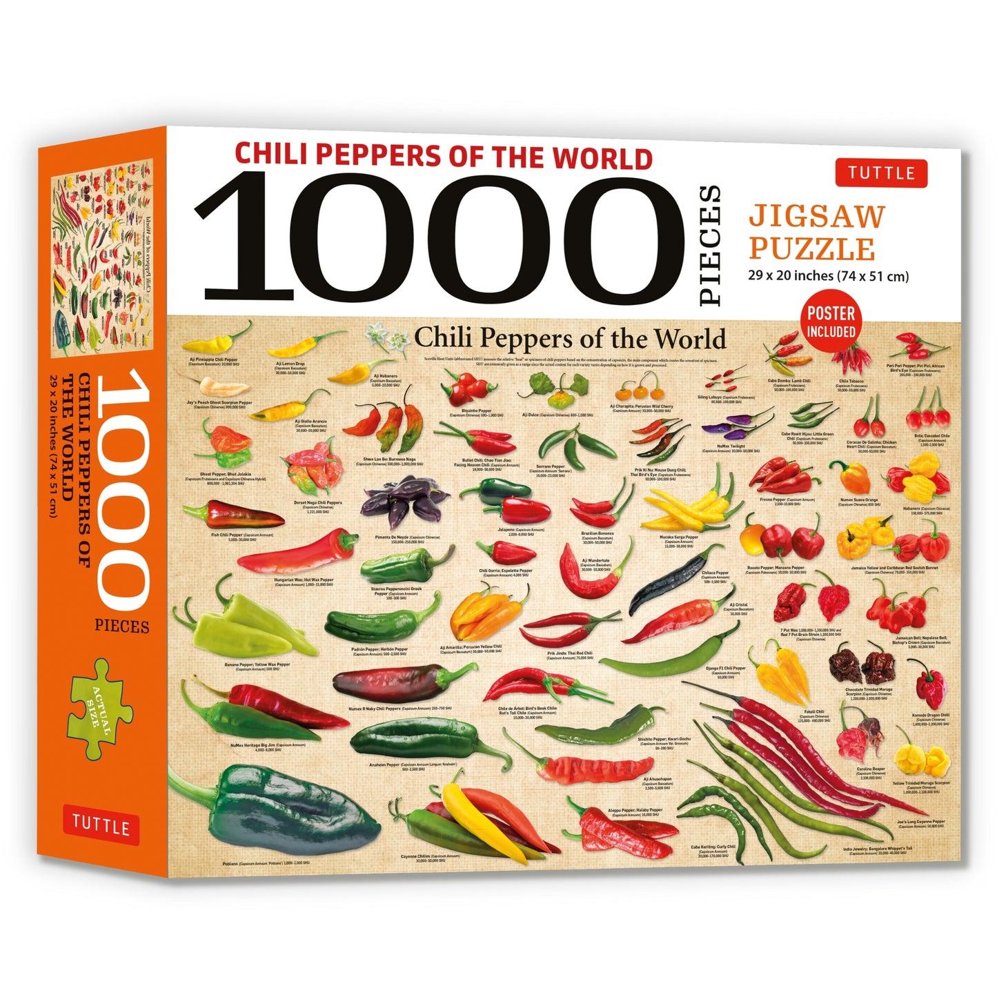 Chili Peppers of the World - 1000 Piece Jigsaw Puzzle