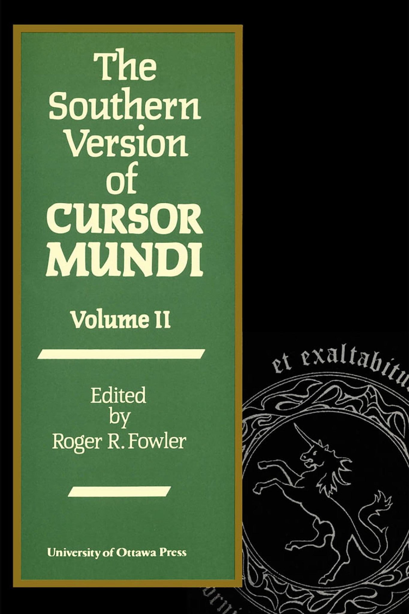 Cover image for The Southern Version of Cursor Mundi, Vol. II ISBN 9780776602066