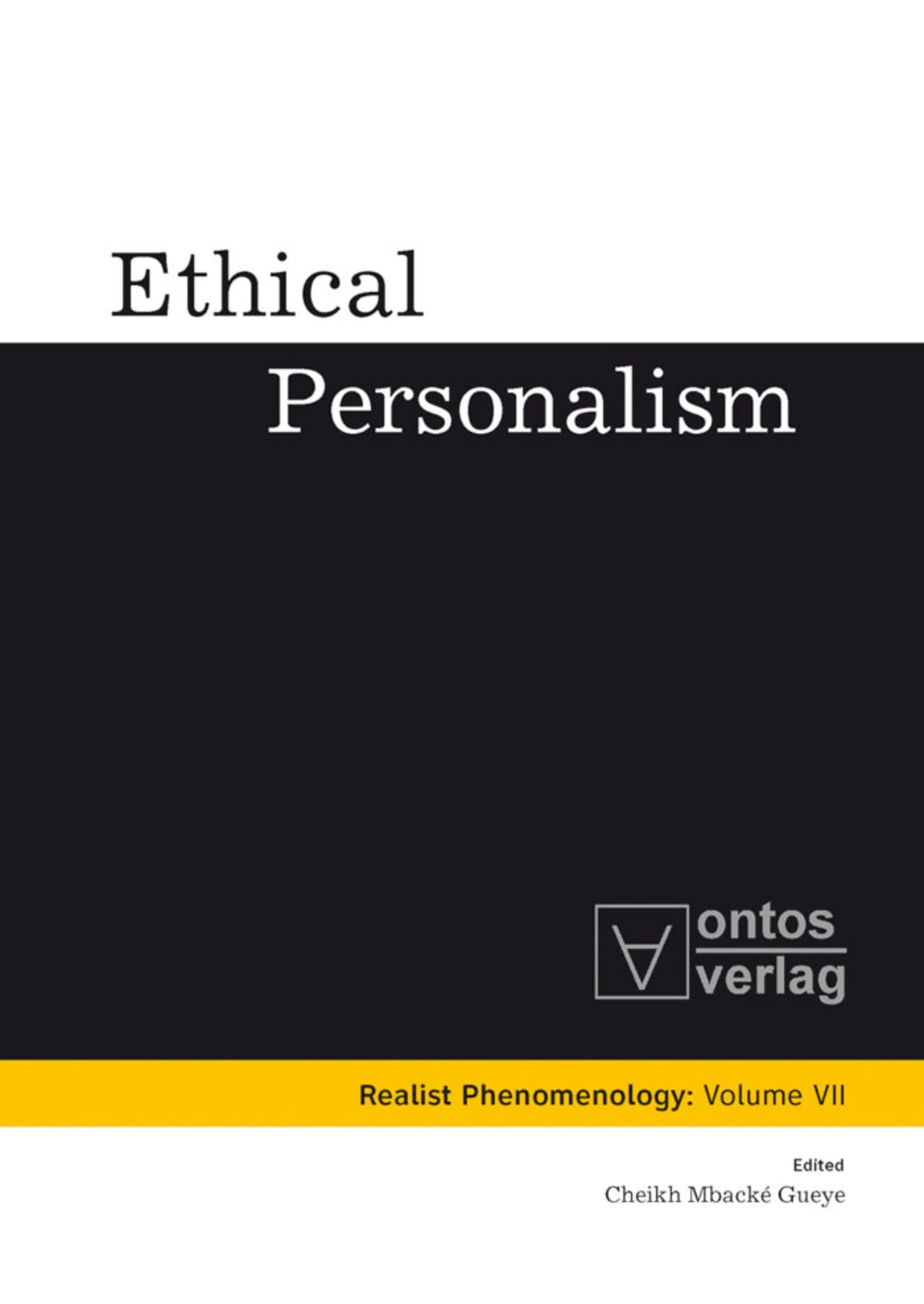 Cover image for Ethical Personalism ISBN 9783110328707