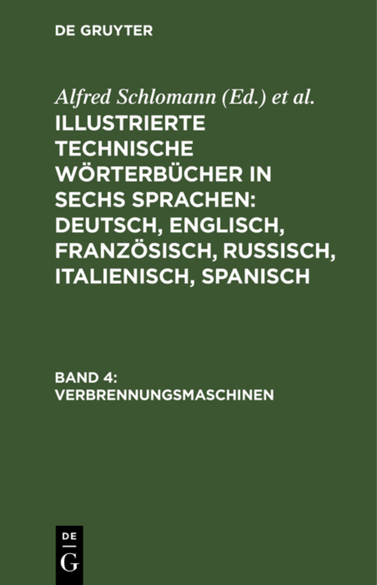 Cover image for Verbrennungsmaschinen ISBN 9783486737011