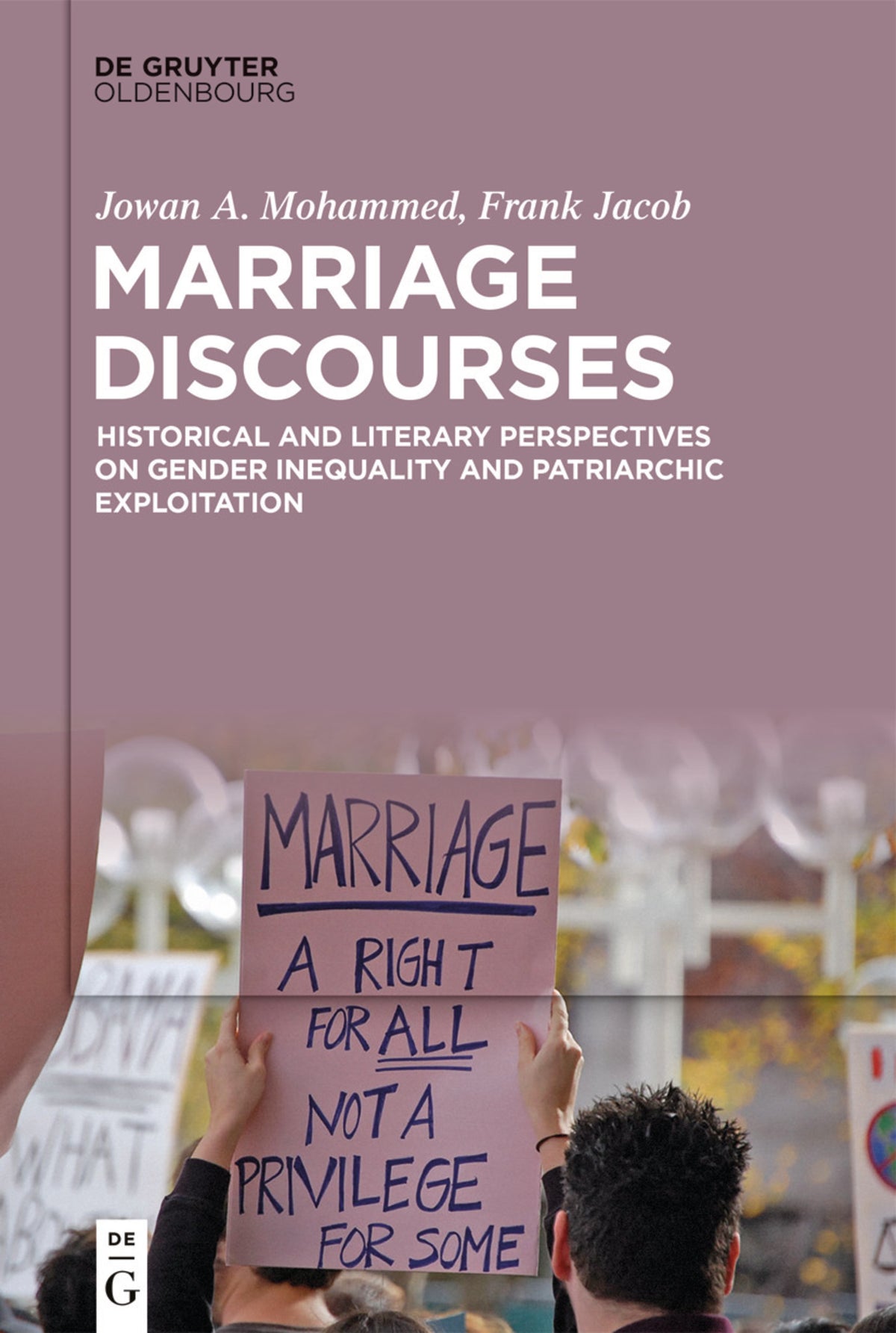 Cover image for Marriage Discourses ISBN 9783110751338