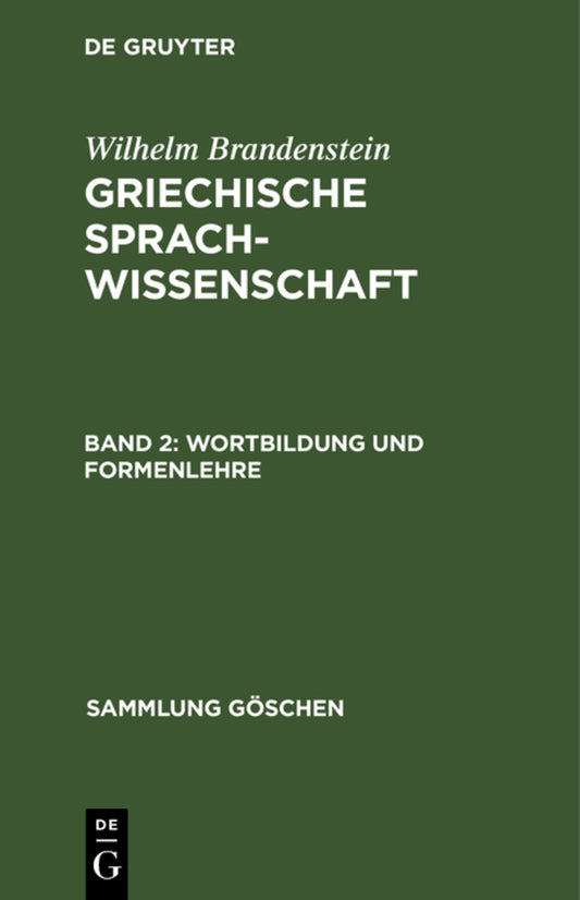 Wortbildung und Formenlehre