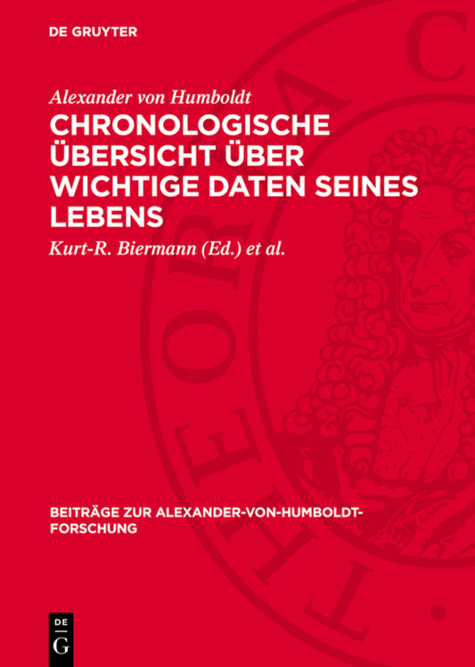 Chronologische Übersicht über wichtige Daten seines Lebens