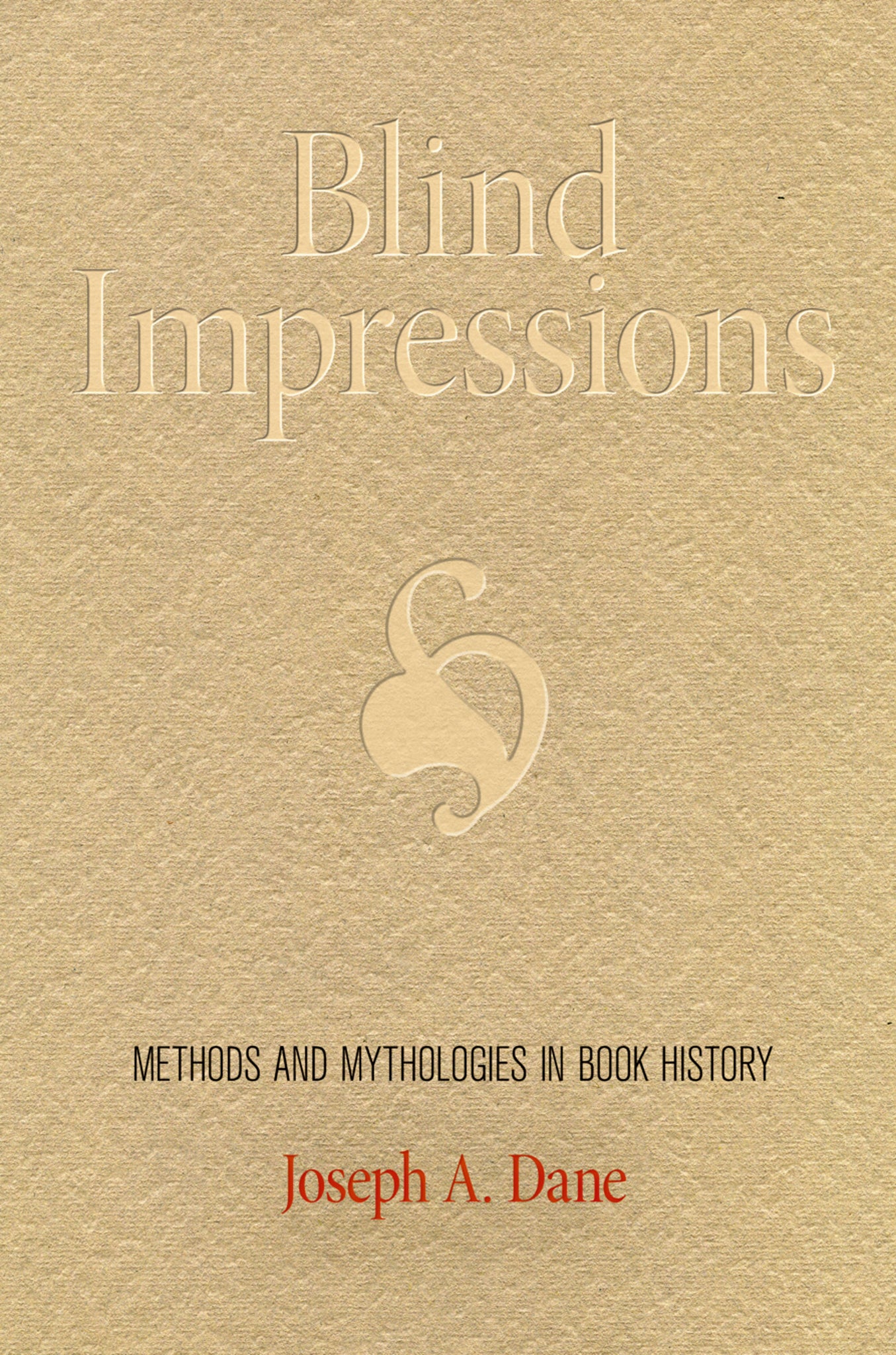 Cover image for Blind Impressions ISBN 9780812245493