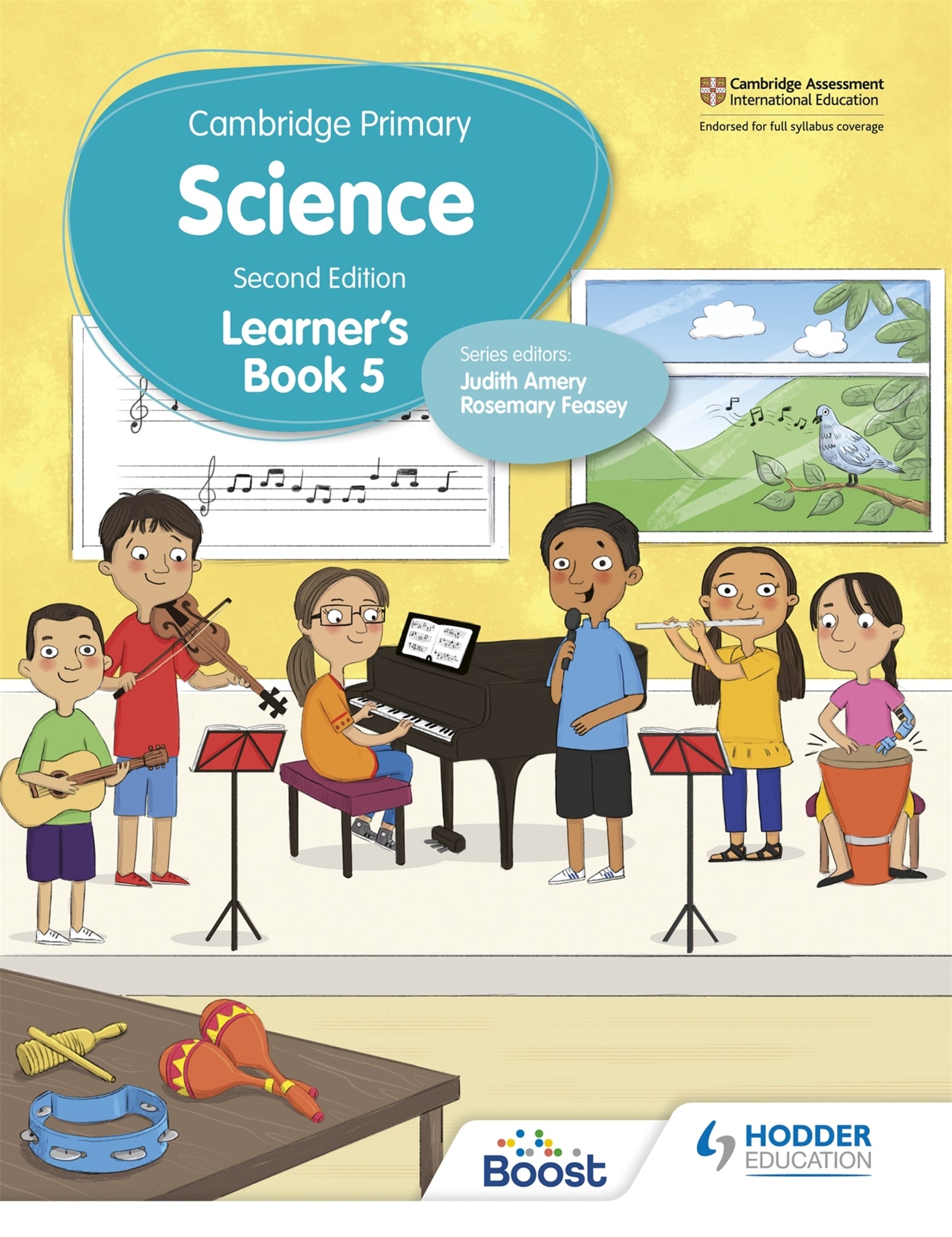 Cover image for Cambridge Primary Science Learner's Book 5 Second Edition ISBN 9781398301733