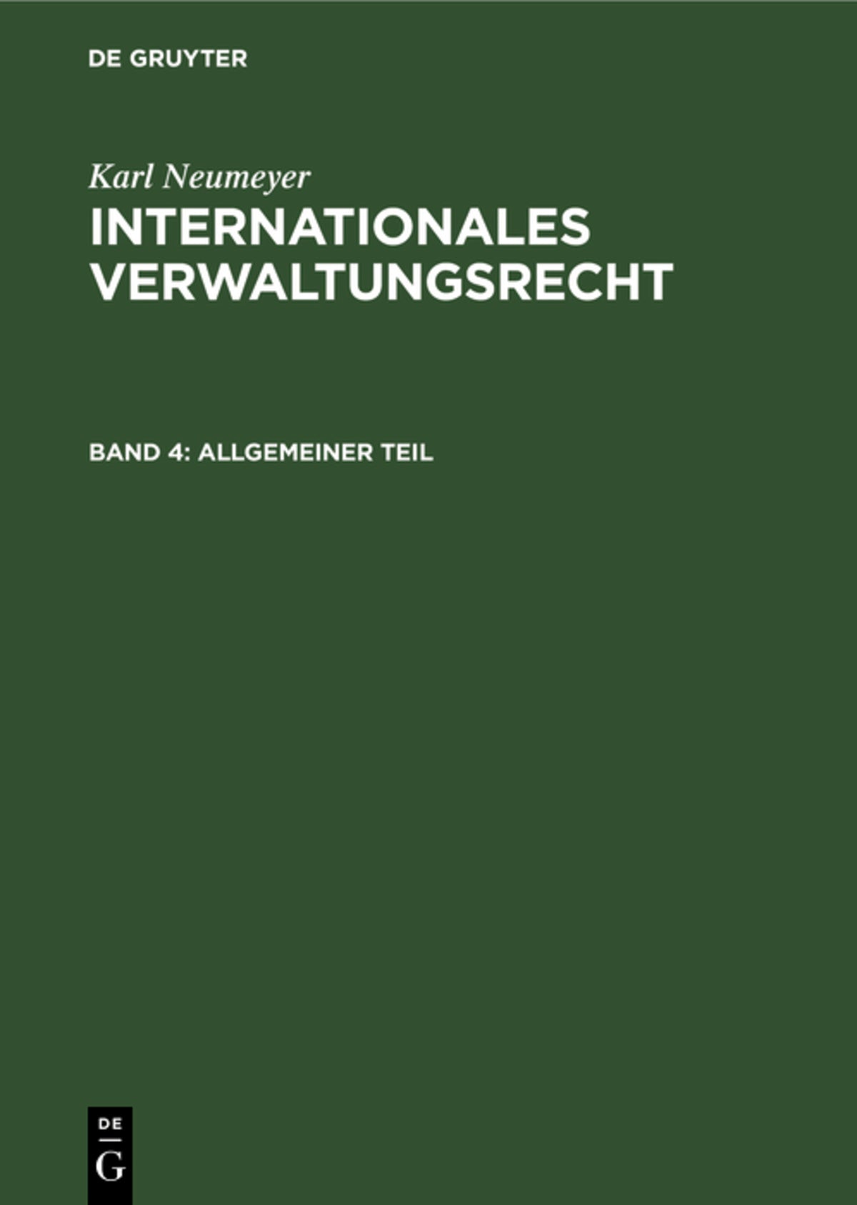 Cover image for Allgemeiner Teil ISBN 9783112328996