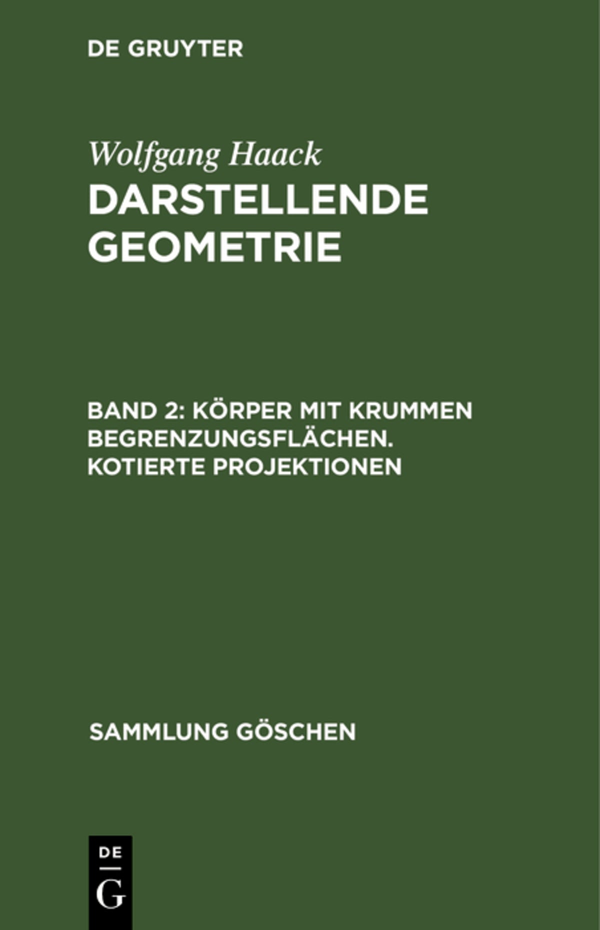 Cover image for Körper mit krummen Begrenzungsflächen. Kotierte Projektionen ISBN 9783111020839