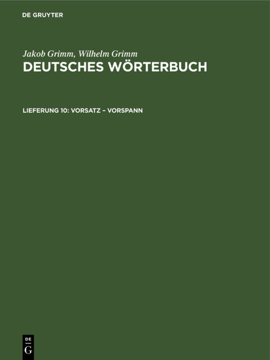 Vorsatz – Vorspann