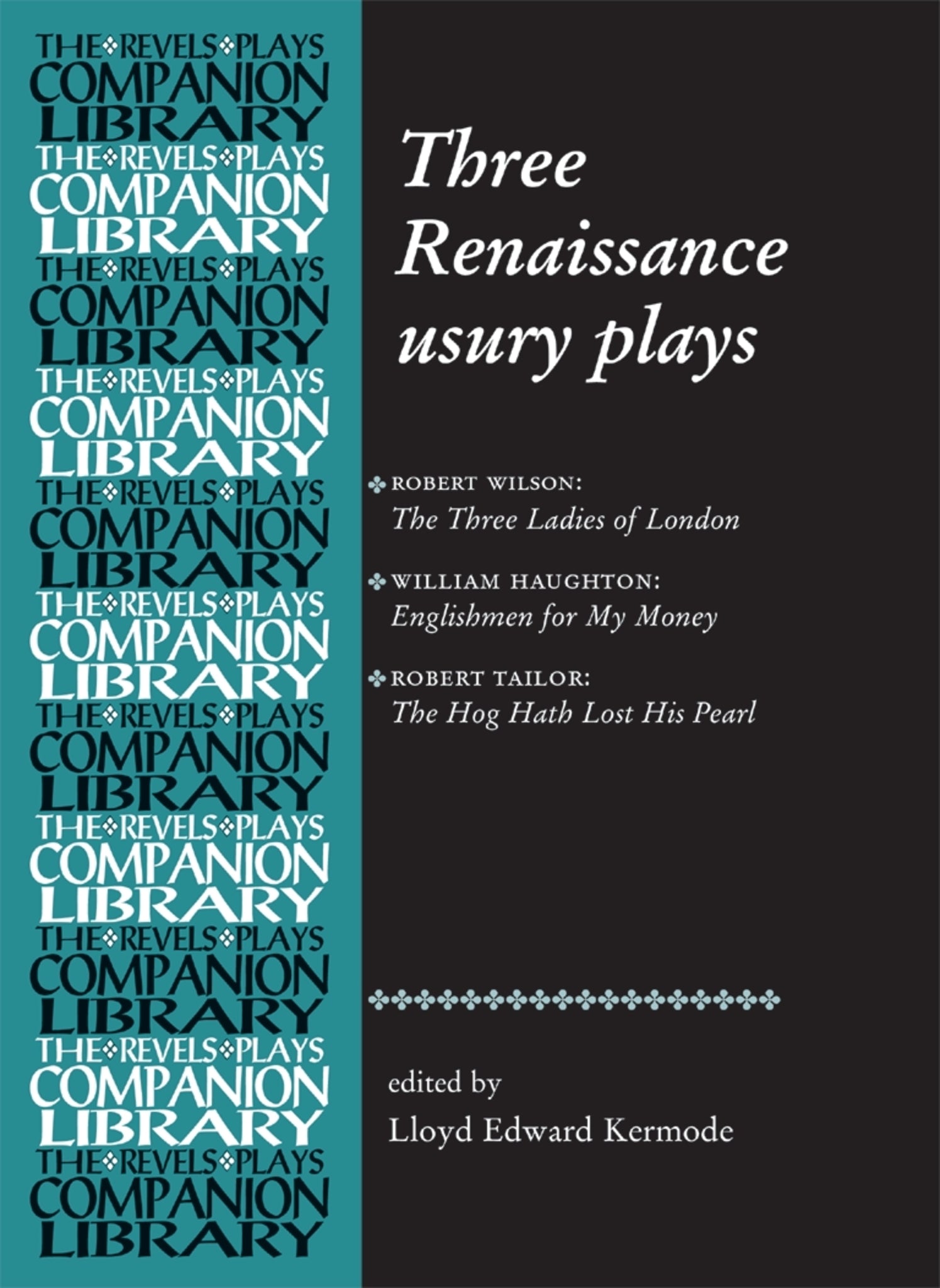 Cover image for Three Renaissance usury plays ISBN 9780719072635