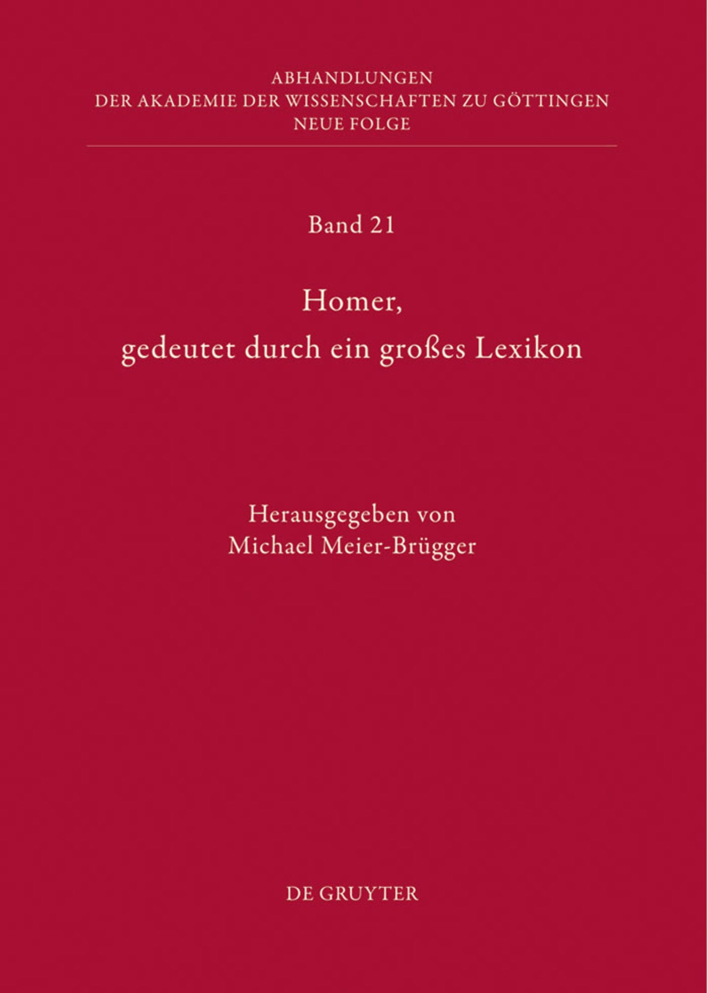 Homer, gedeutet durch ein großes Lexikon