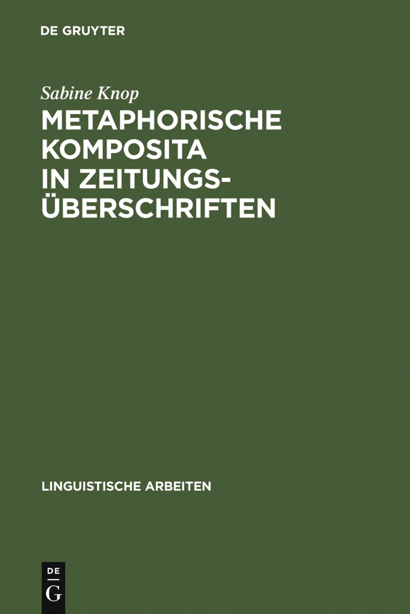Metaphorische Komposita in Zeitungsüberschriften
