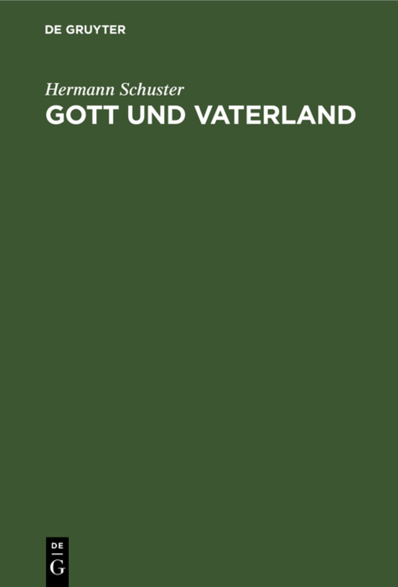 Gott und Vaterland