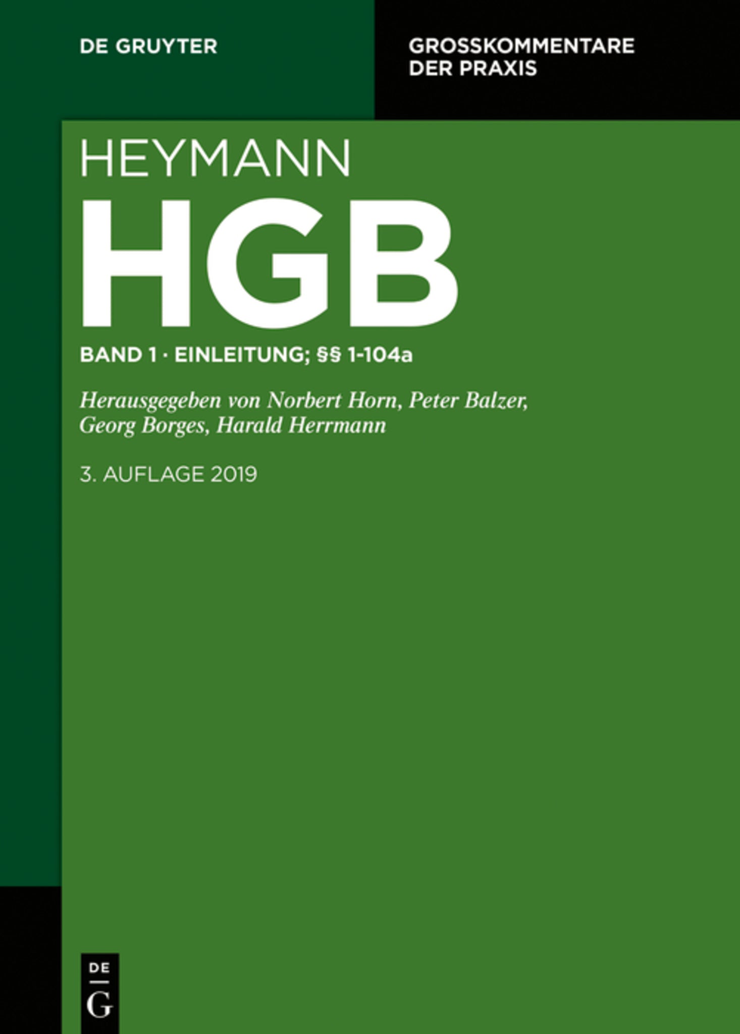 Erstes Buch. Einleitung; §§ 1-104a