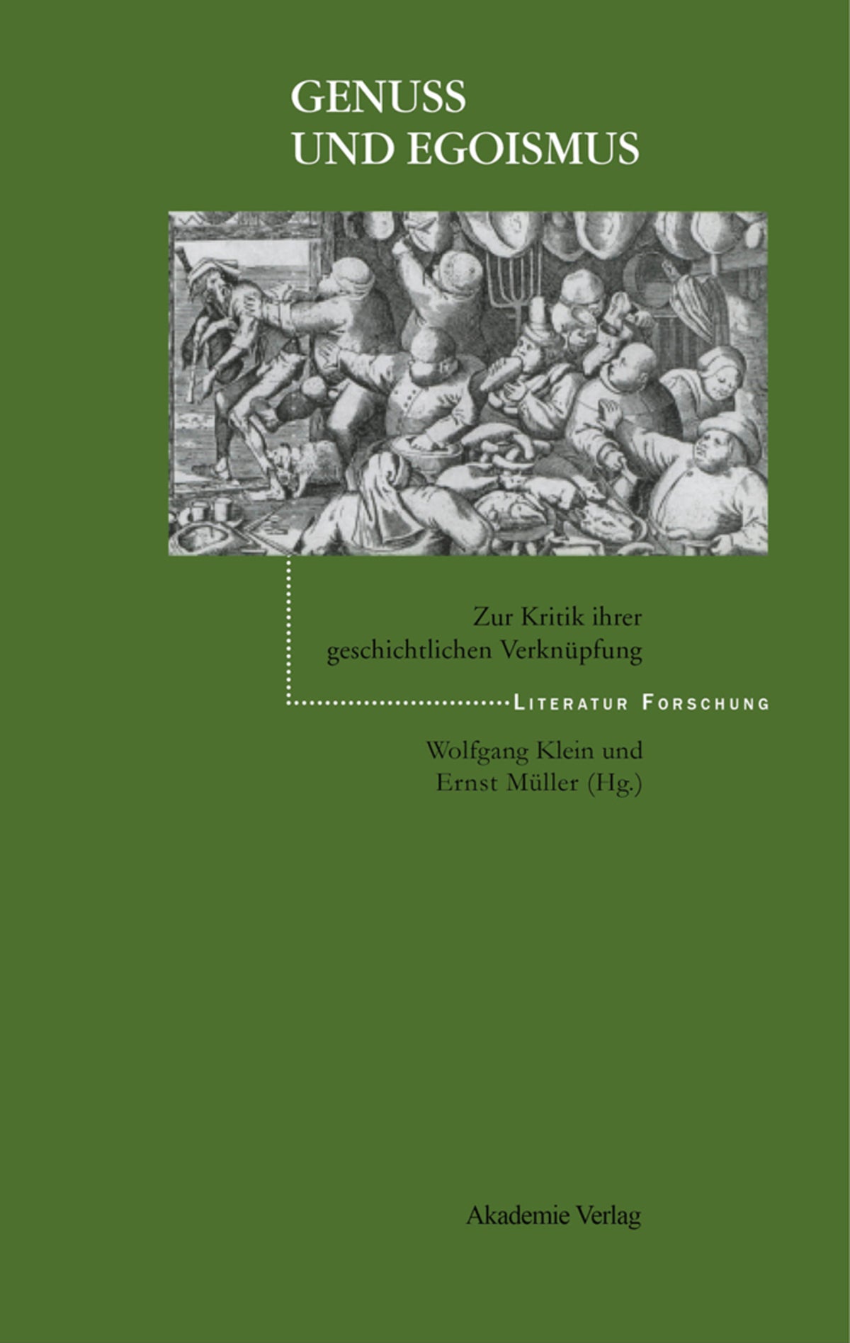 Cover image for Genuß und Egoismus ISBN 9783050035697