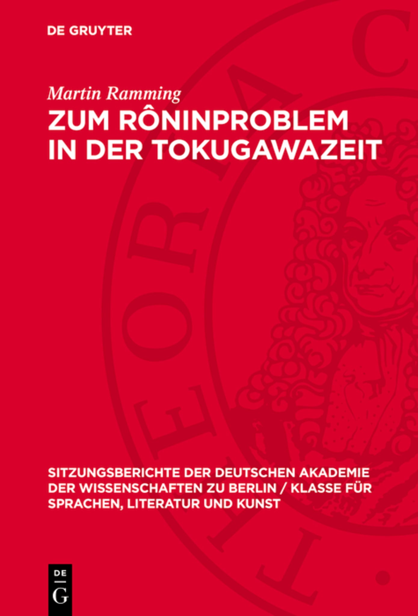 Zum Rôninproblem in der Tokugawazeit