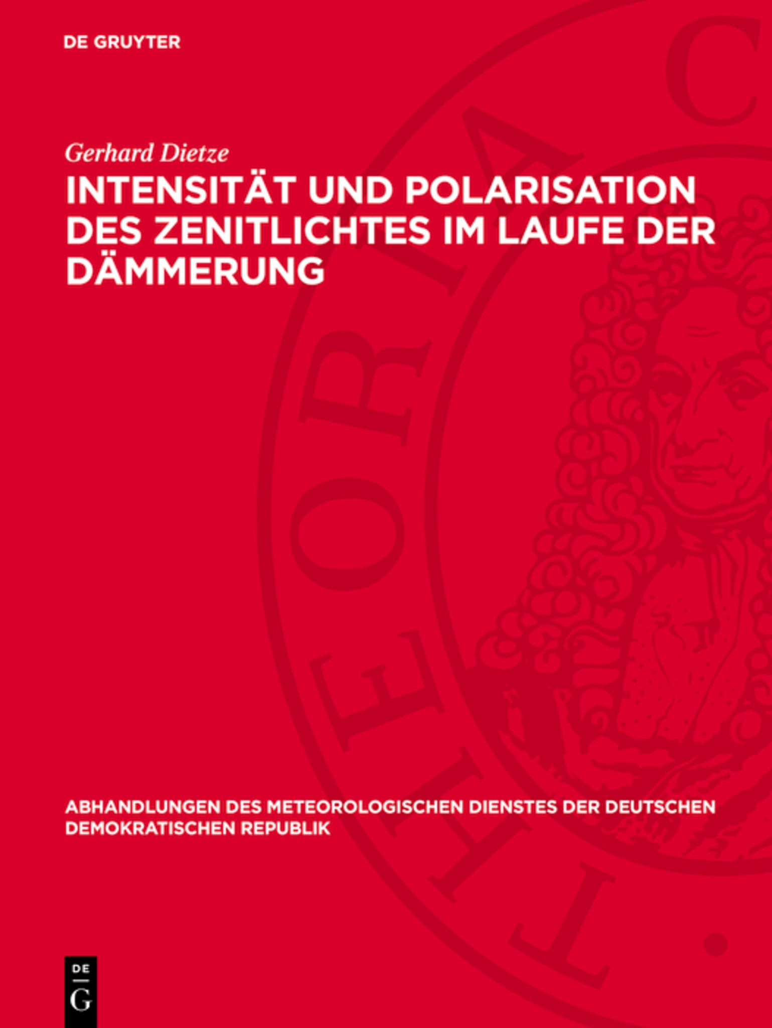 Intensität und Polarisation des Zenitlichtes im Laufe der Dämmerung