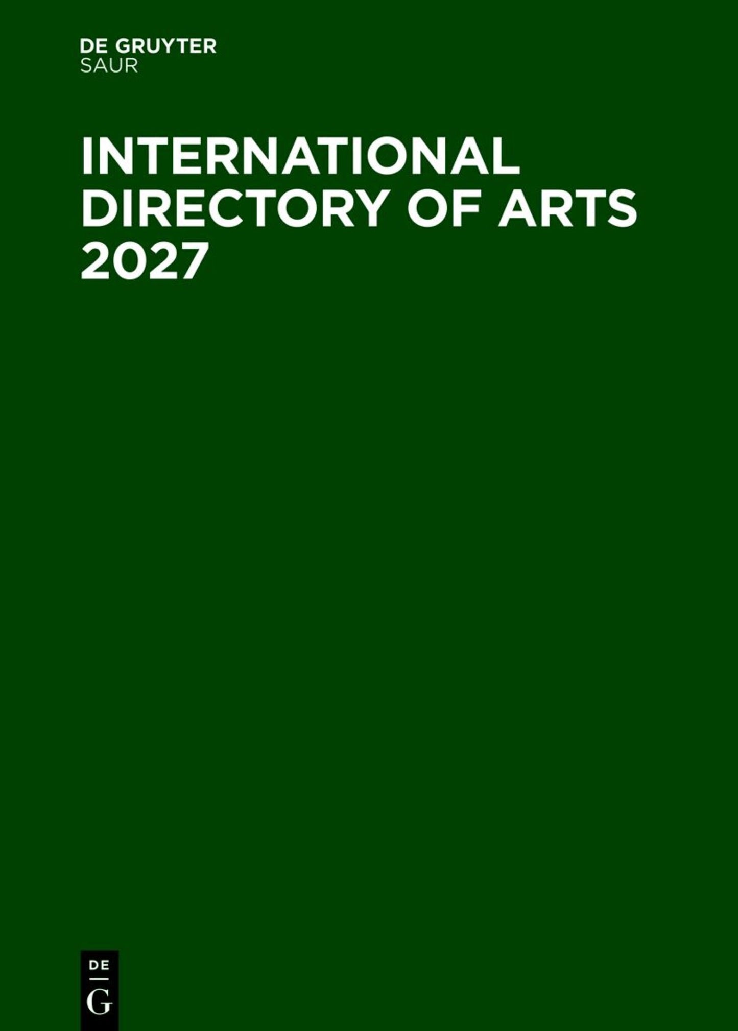 International Directory of Arts 2027