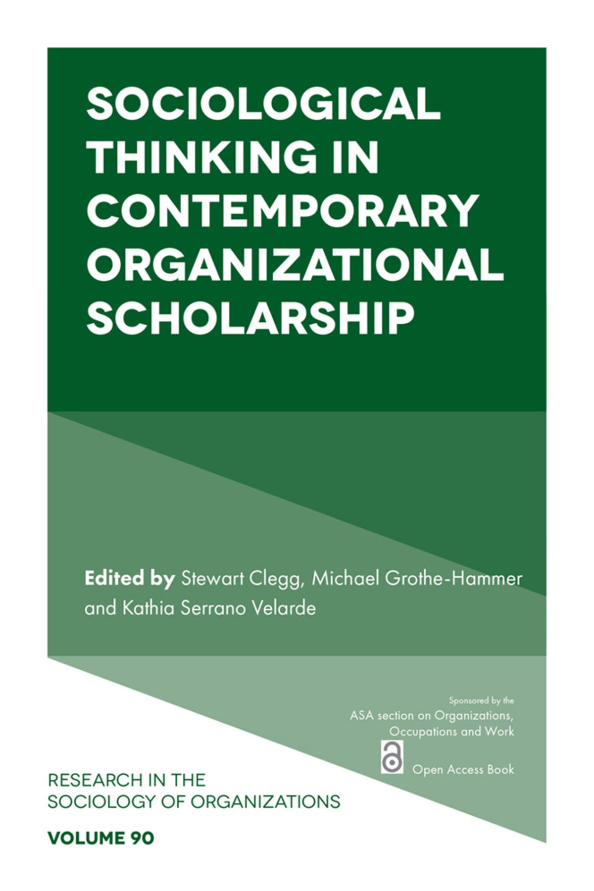 Cover image for Sociological Thinking in Contemporary Organizational Scholarship ISBN 9781835495919