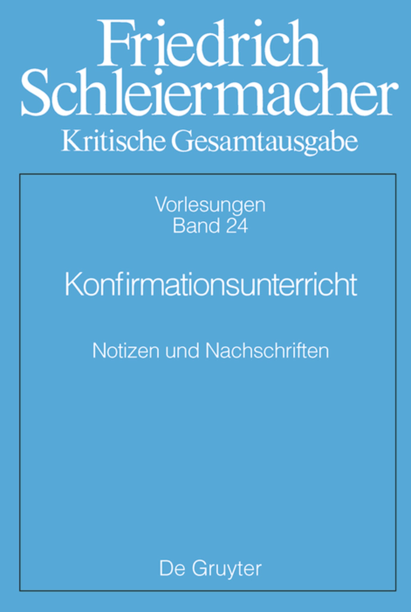 Cover image for Konfirmationsunterricht ISBN 9783111487328