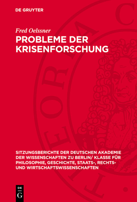 Probleme der Krisenforschung