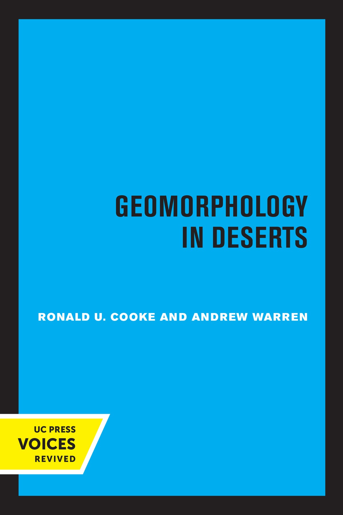 Cover image for Geomorphology in Deserts ISBN 9780520329584