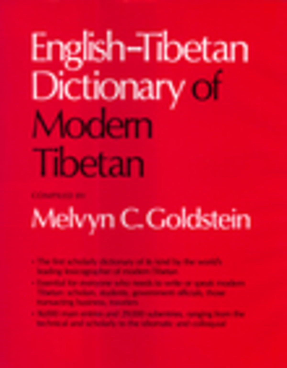 Cover image for English-Tibetan Dictionary of Modern Tibetan ISBN 9780520051577