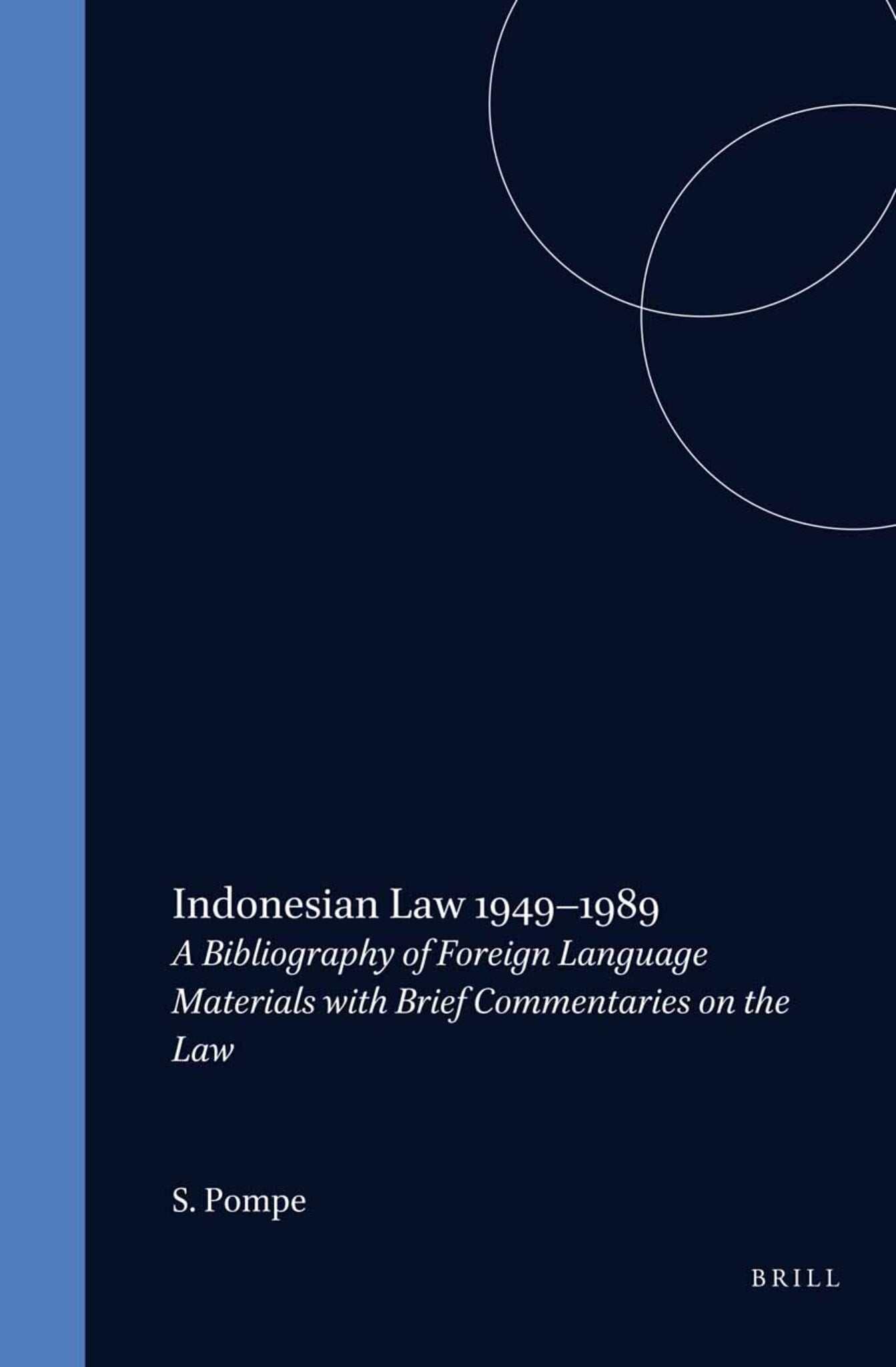 Cover image for Indonesian Law 1949-1989 ISBN 9780792317449