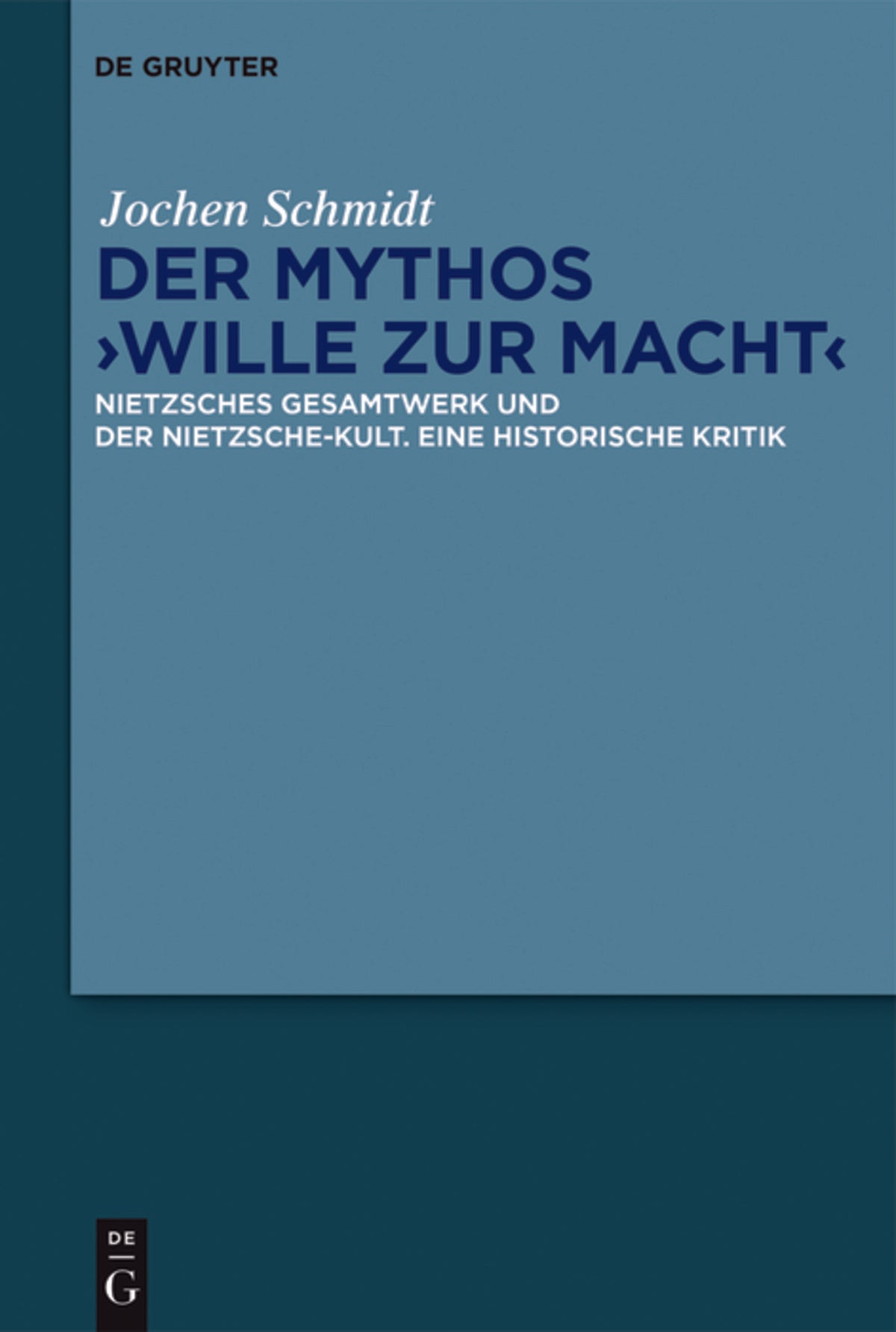 Cover image for Der Mythos "Wille zur Macht" ISBN 9783110472806