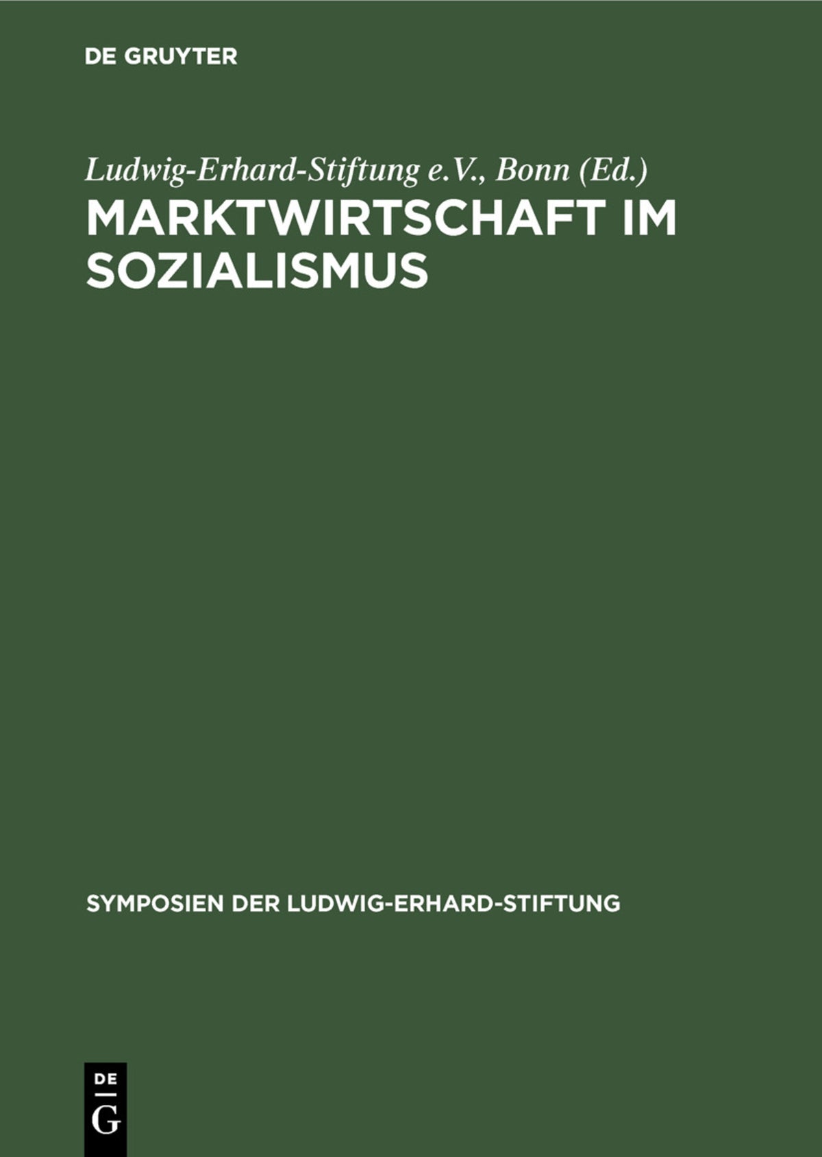 Cover image for Marktwirtschaft im Sozialismus ISBN 9783828253339