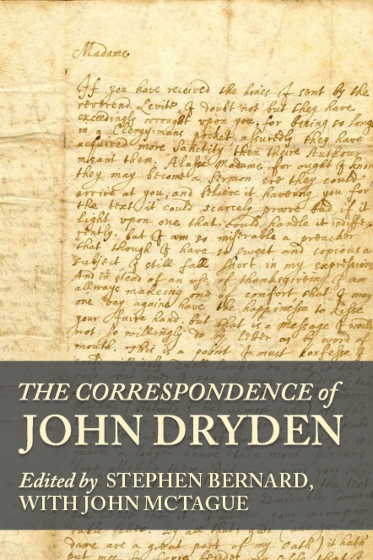 Cover image for The correspondence of John Dryden ISBN 9781526136367