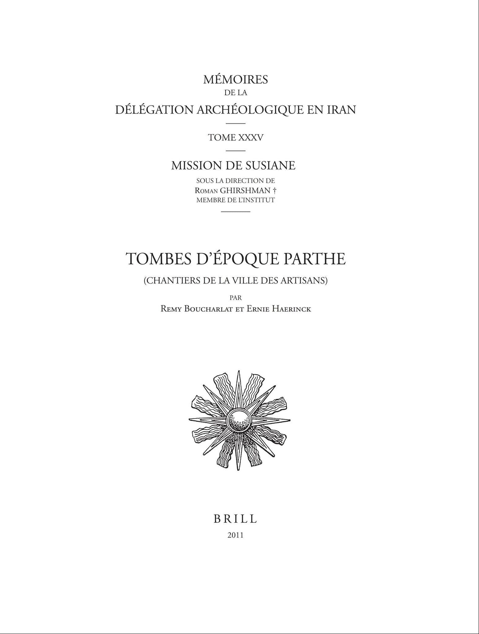Cover image for Tombes d’Époque Parthe ISBN 9789004211346