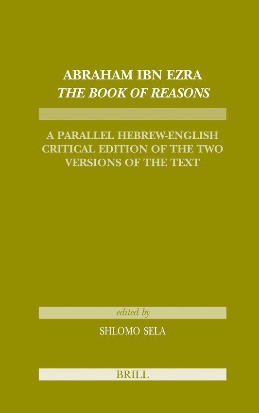 Abraham Ibn Ezra The Book of Reasons