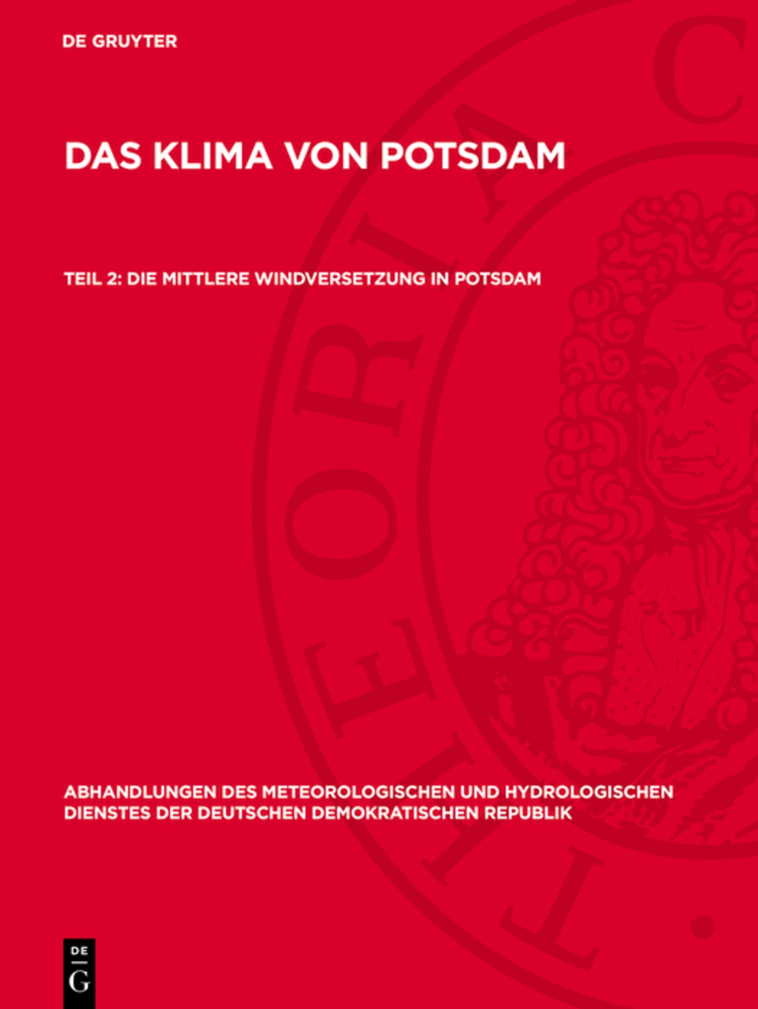 Die mittlere Windversetzung in Potsdam