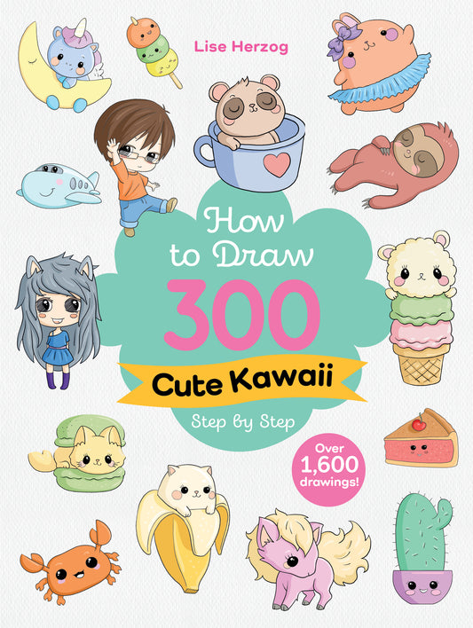 How to Draw 300 Cute Kawaii Step by Step