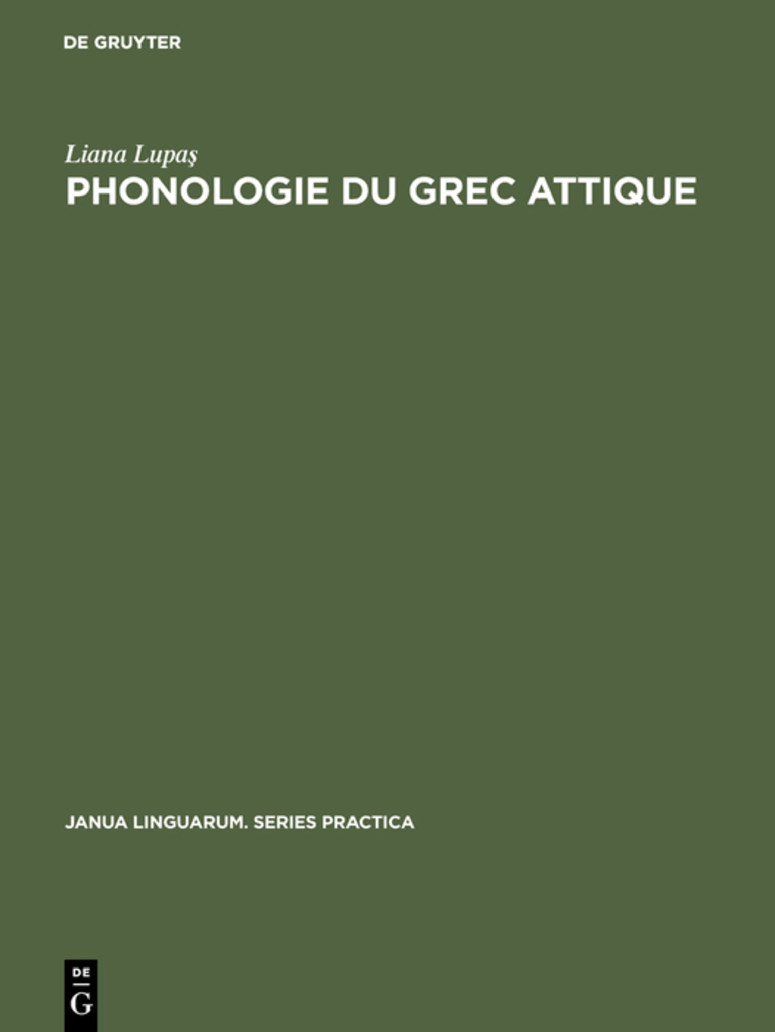 Cover image for Phonologie du grec attique ISBN 9789027923257
