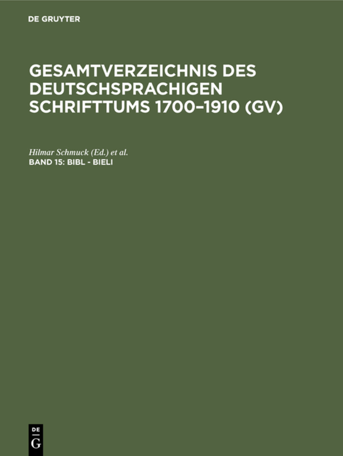 Cover image for Bibl - Bieli ISBN 9783111084251