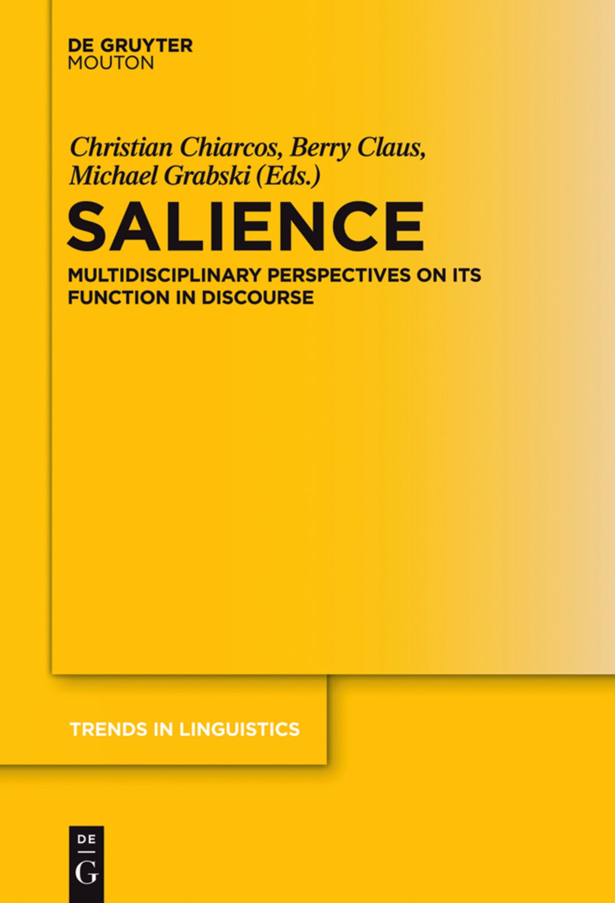 Cover image for Salience ISBN 9783110240726