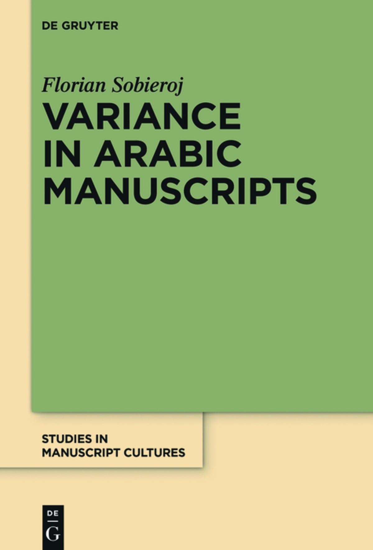 Cover image for Variance in Arabic Manuscripts ISBN 9783110458695