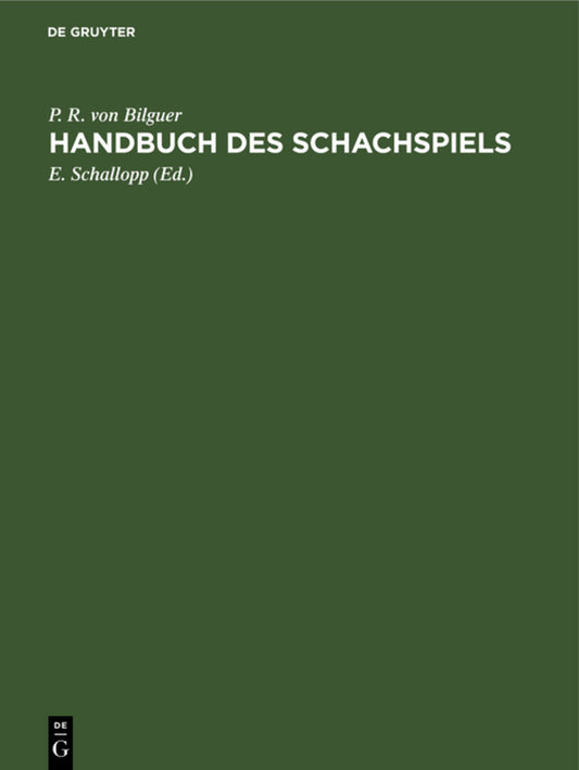 Handbuch des Schachspiels