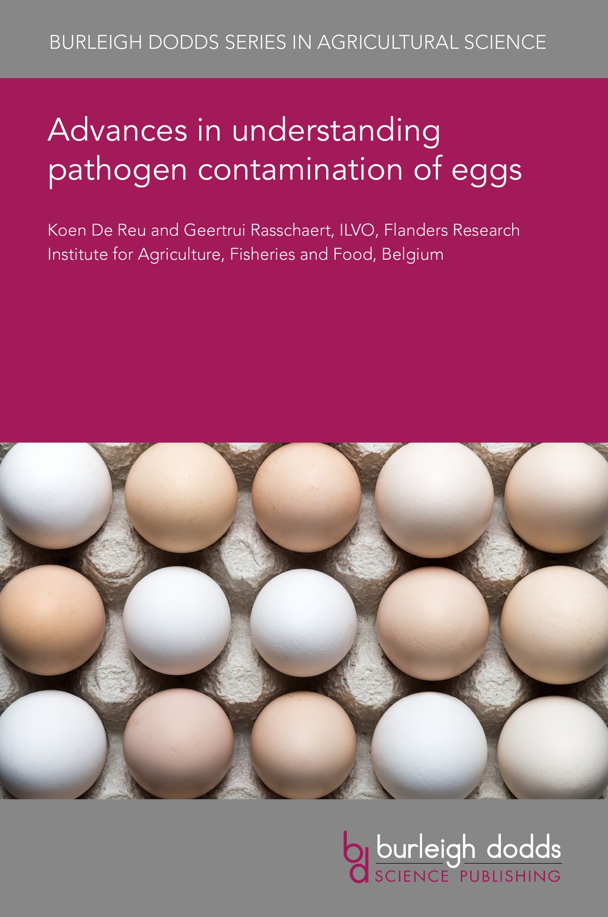 Cover image for Advances in understanding pathogen contamination of eggs ISBN 9781835455050