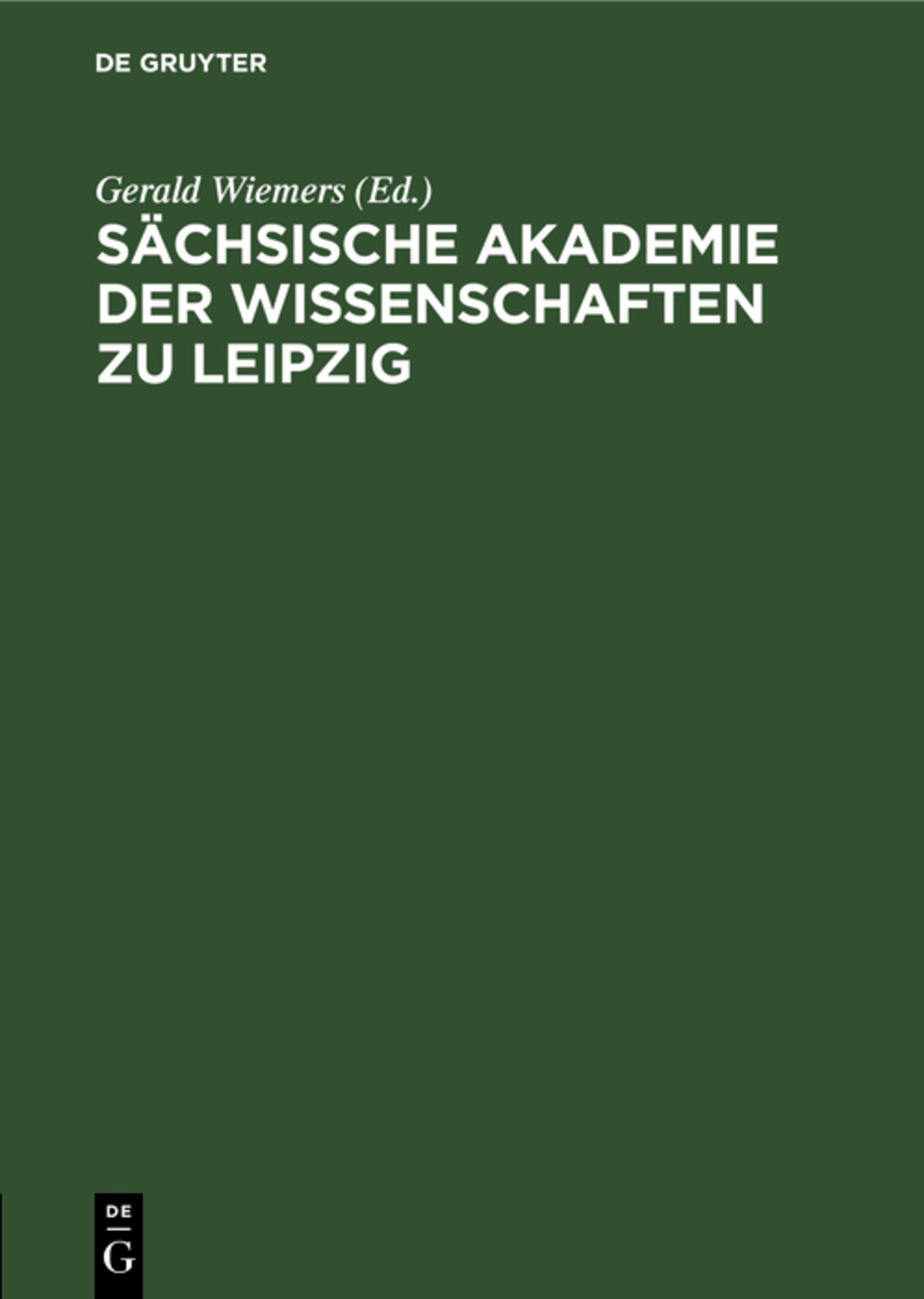 Sächsische Akademie der Wissenschaften zu Leipzig
