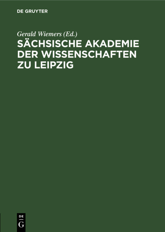 Sächsische Akademie der Wissenschaften zu Leipzig