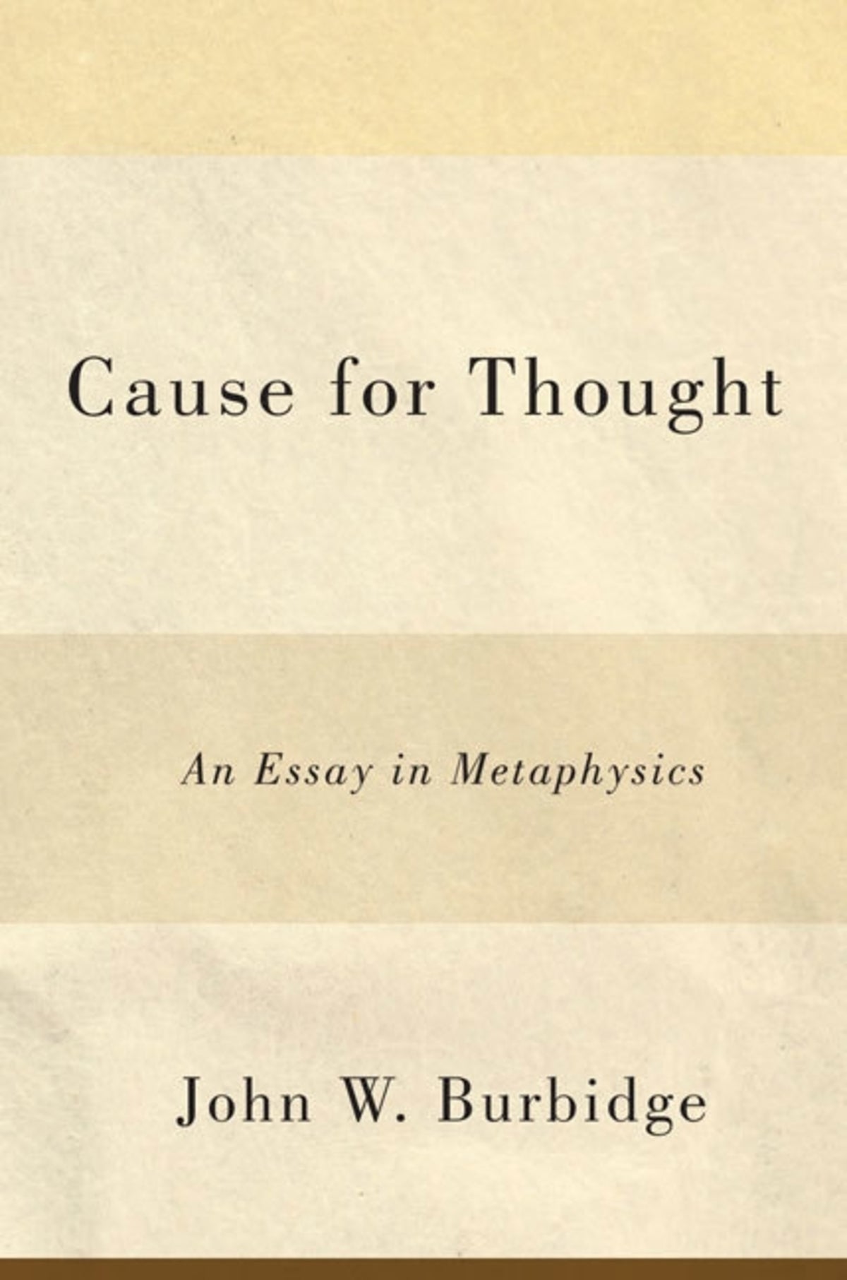 Cover image for Cause for Thought ISBN 9780773591950