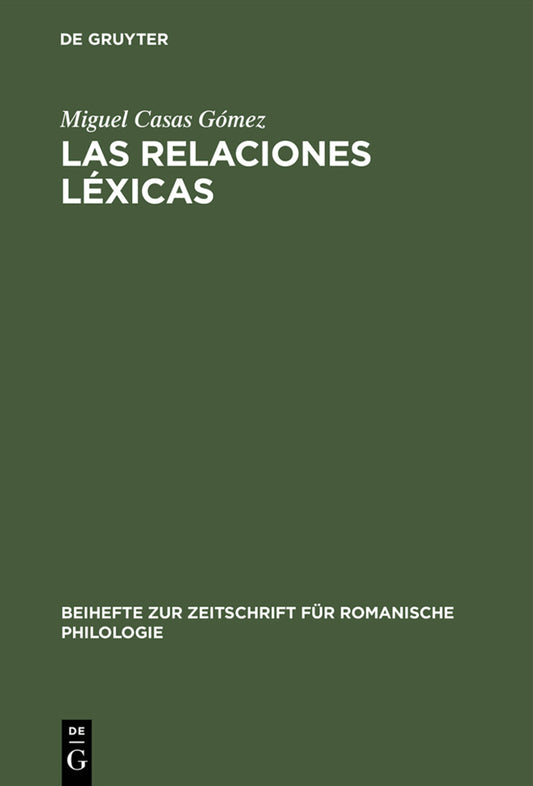 Las relaciones léxicas