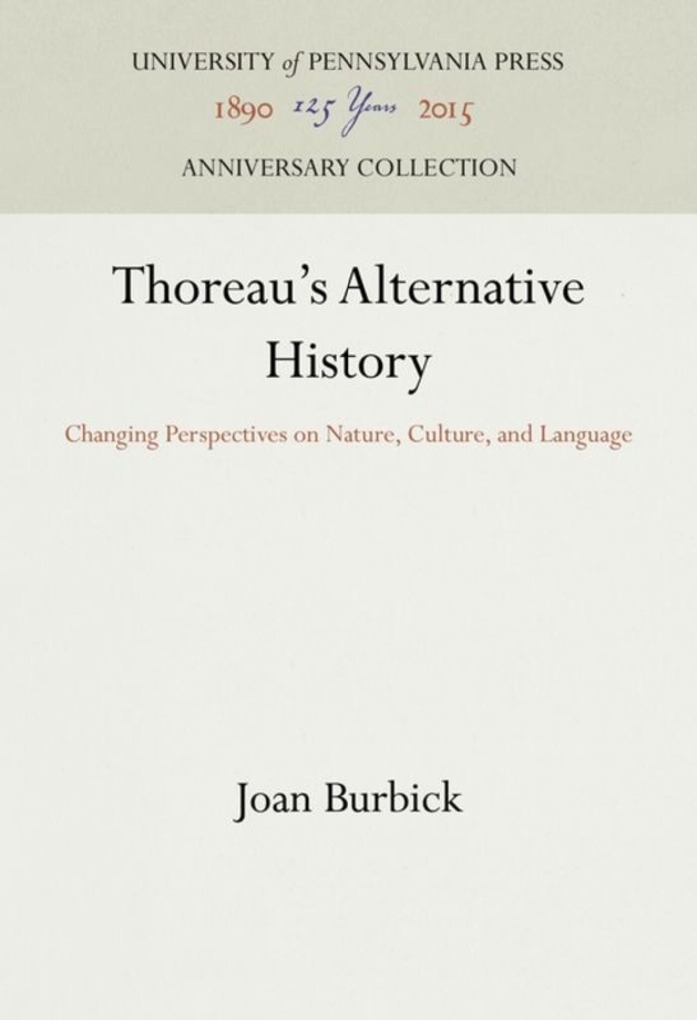 Cover image for Thoreau's Alternative History ISBN 9781512819779