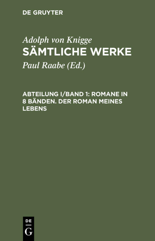Romane in 8 Bänden. Der Roman meines Lebens